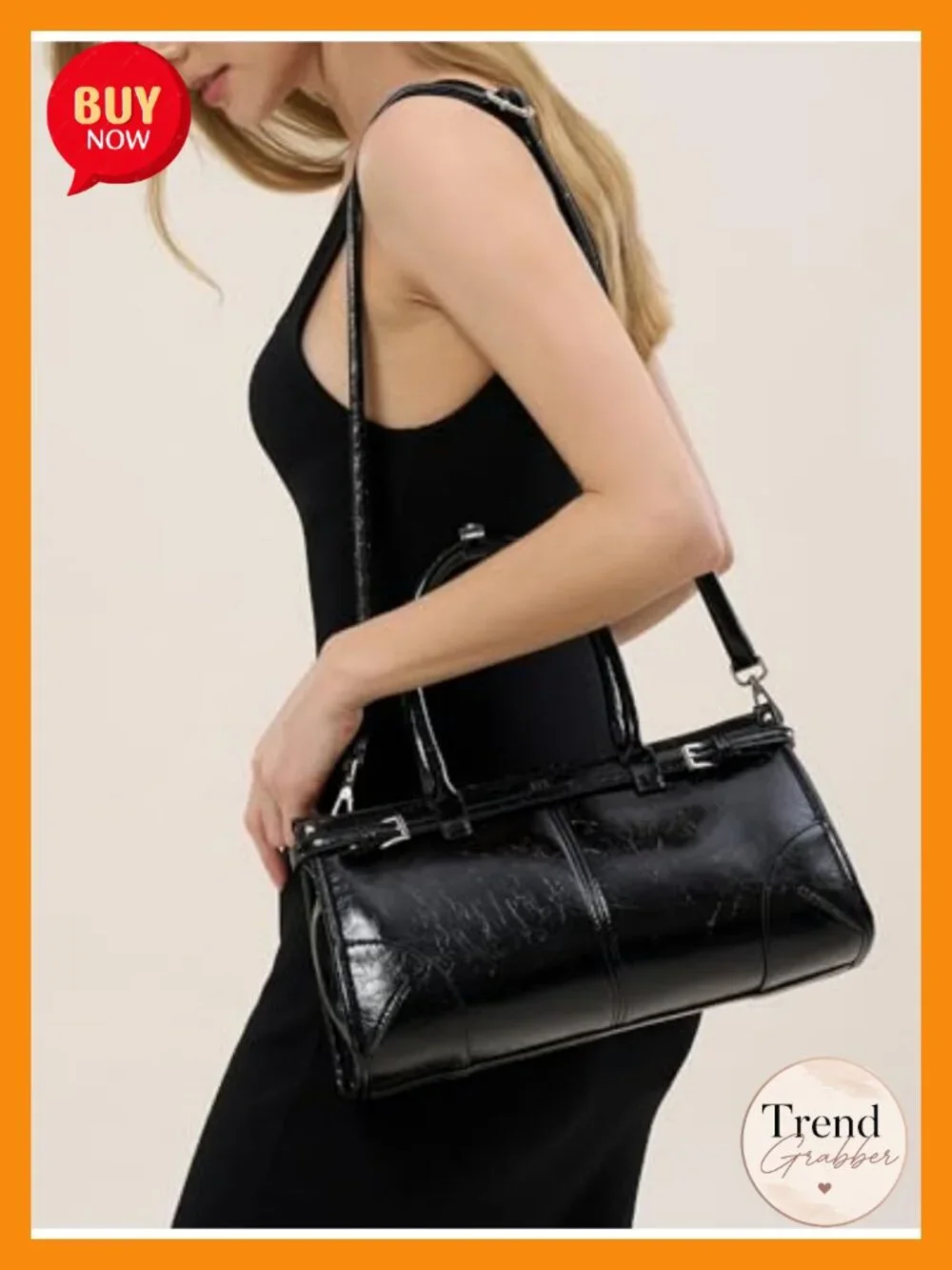 Women's Soft PU Leather Satchel Handbag - Top Handle, Crossbody Tote, Work Bag